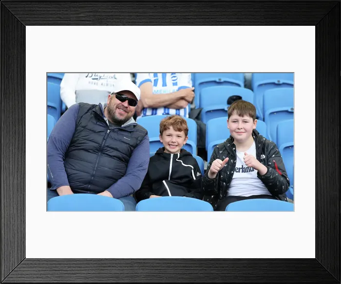 Framed Print : Brighton and Hove Albion v West Ham United Premier League 26APR25
