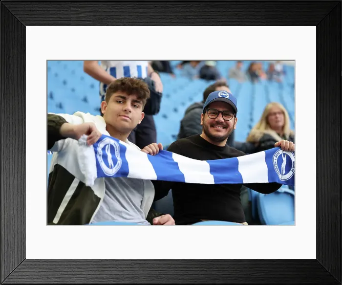 Framed Print : Brighton and Hove Albion v West Ham United Premier League 26APR25