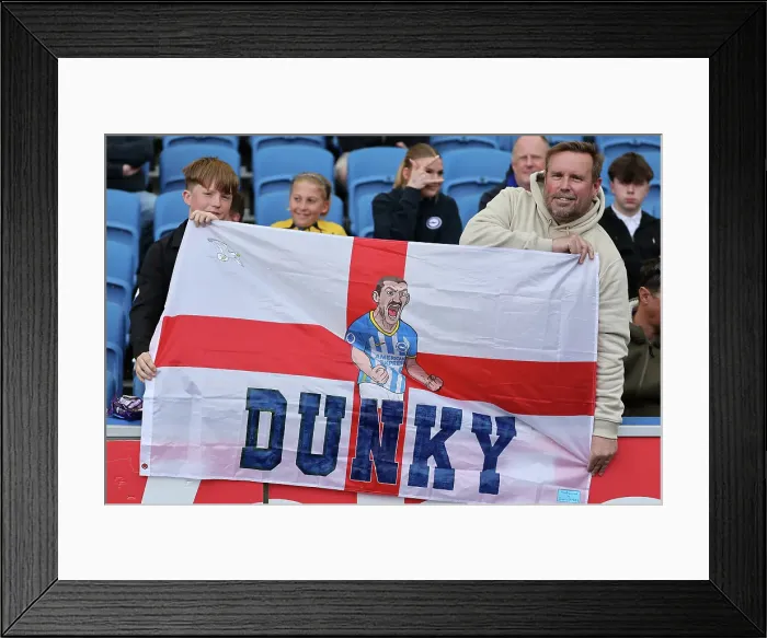 Framed Print : Brighton and Hove Albion v West Ham United Premier League 26APR25