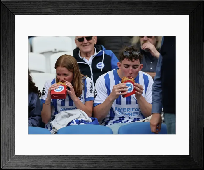 Framed Print : Brighton and Hove Albion v West Ham United Premier League 26APR25