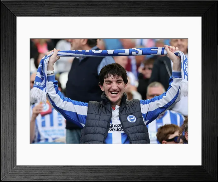 Framed Print : Brighton and Hove Albion v West Ham United Premier League 26APR25