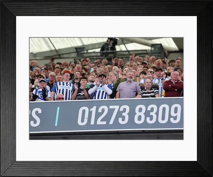 Framed Print : Brighton and Hove Albion v West Ham United Premier League 26APR25 Framed Print : Brighton and Hove Albion v West Ham United Premier League 26APR25