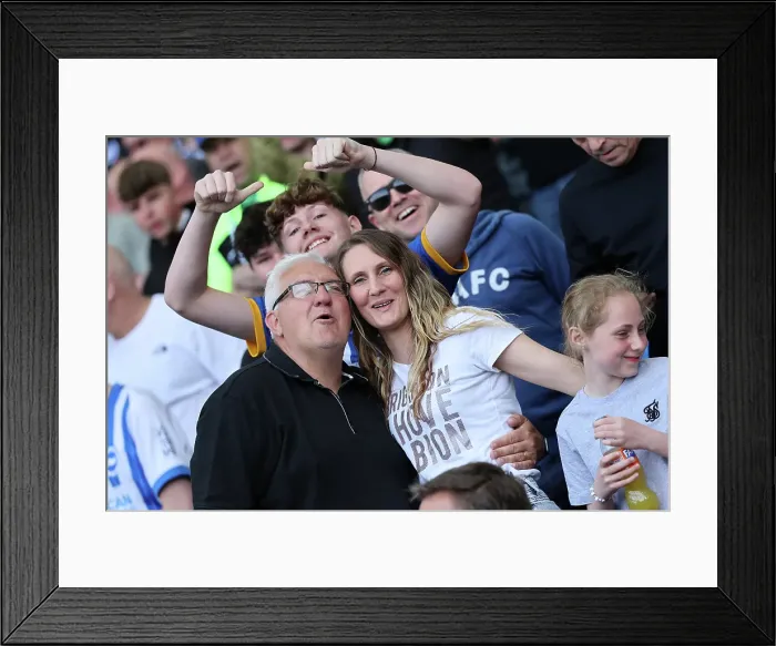 Framed Print : Brighton and Hove Albion v West Ham United Premier League 26APR25