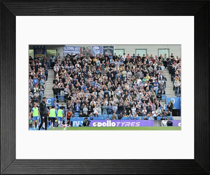 Framed Print : Brighton and Hove Albion v West Ham United Premier League 26APR25