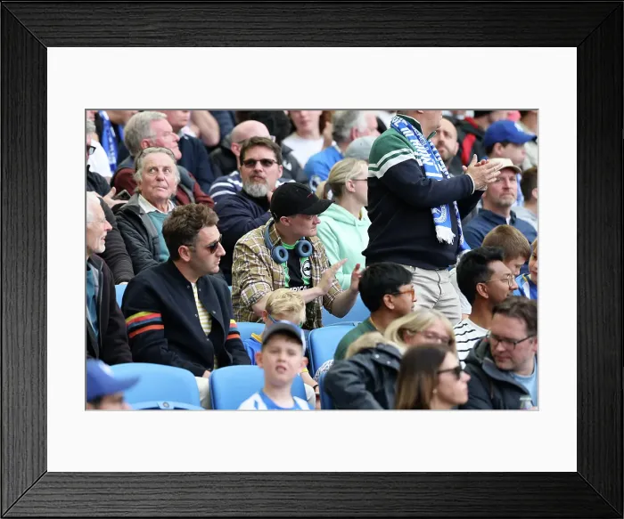 Framed Print : Brighton and Hove Albion v West Ham United Premier League 26APR25