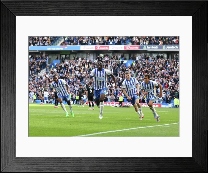 Framed Print : Brighton and Hove Albion v West Ham United Premier League 26APR25 Framed Print : Brighton and Hove Albion v West Ham United Premier League 26APR25
