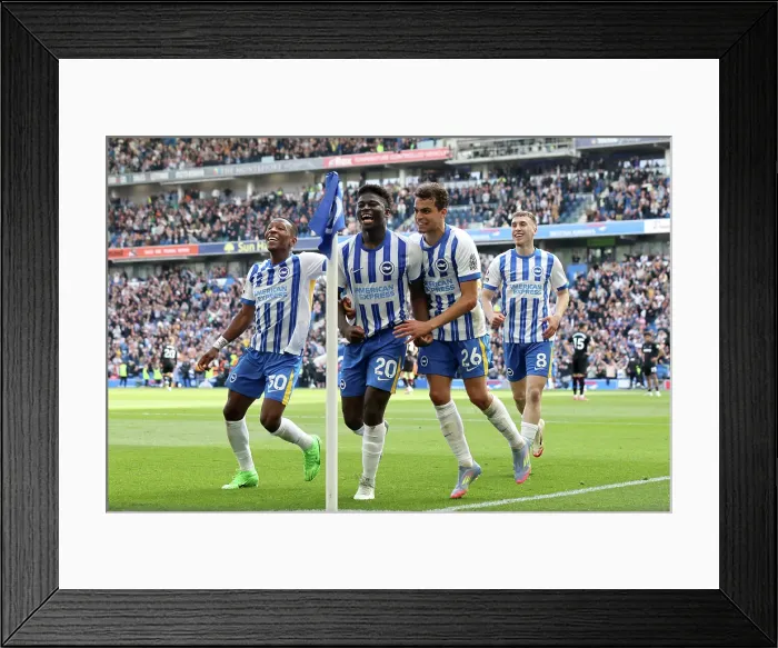 Framed Print : Brighton and Hove Albion v West Ham United Premier League 26APR25