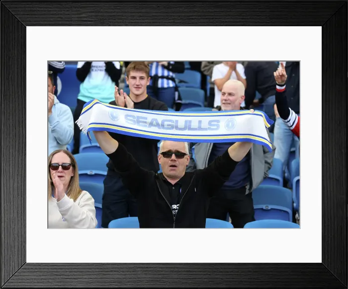 Framed Print : Brighton and Hove Albion v West Ham United Premier League 26APR25 Framed Print : Brighton and Hove Albion v West Ham United Premier League 26APR25