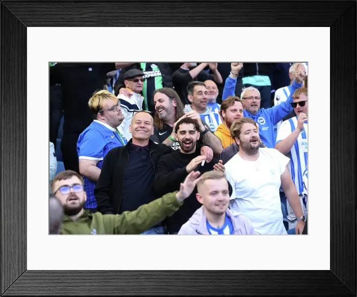 Framed Print : Brighton and Hove Albion v West Ham United Premier League 26APR25