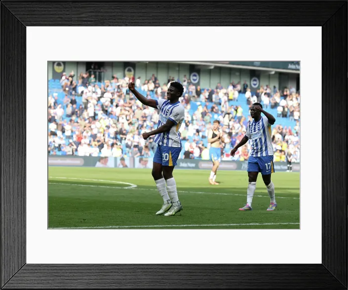 Framed Print : Brighton and Hove Albion v West Ham United Premier League 26APR25 Framed Print : Brighton and Hove Albion v West Ham United Premier League 26APR25