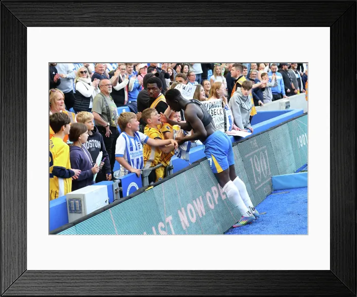 Framed Print : Brighton and Hove Albion v West Ham United Premier League 26APR25 Framed Print : Brighton and Hove Albion v West Ham United Premier League 26APR25