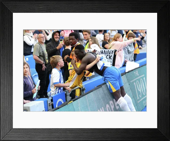 Framed Print : Brighton and Hove Albion v West Ham United Premier League 26APR25 Framed Print : Brighton and Hove Albion v West Ham United Premier League 26APR25