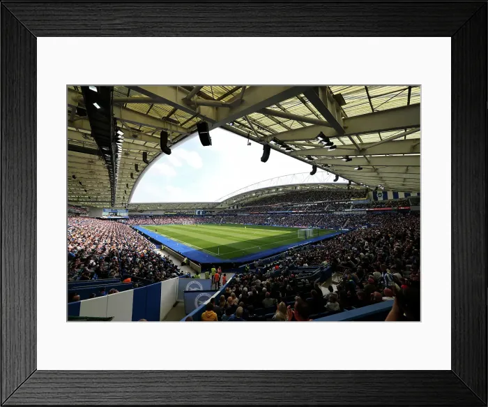 Framed Print : Brighton and Hove Albion v West Ham United Premier League 26APR25