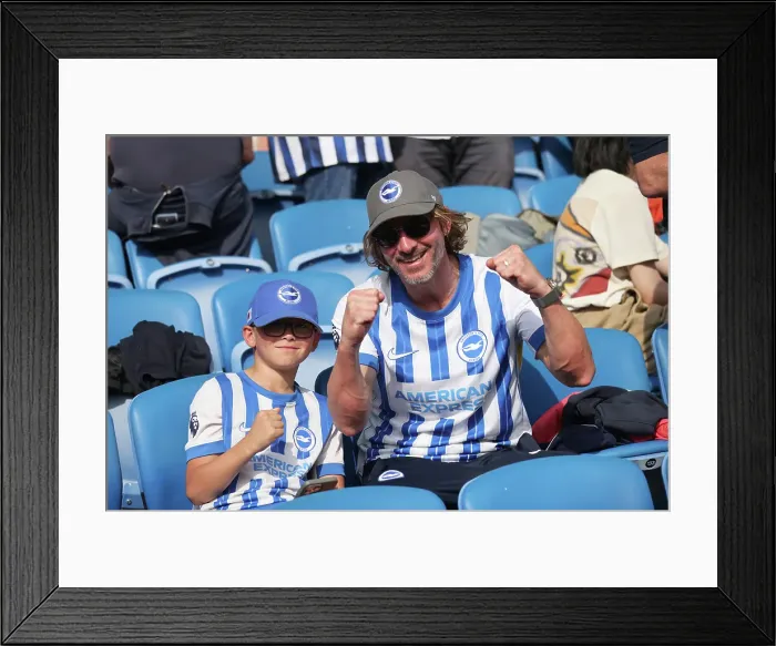 Framed Print : Brighton and Hove Albion v West Ham United Premier League 26APR25