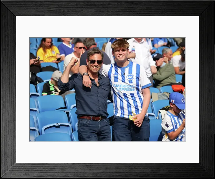 Framed Print : Brighton and Hove Albion v West Ham United Premier League 26APR25 Framed Print : Brighton and Hove Albion v West Ham United Premier League 26APR25