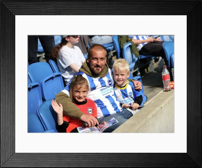 Framed Print : Brighton and Hove Albion v West Ham United Premier League 26APR25 Framed Print : Brighton and Hove Albion v West Ham United Premier League 26APR25