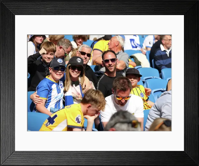 Framed Print : Brighton and Hove Albion v West Ham United Premier League 26APR25 Framed Print : Brighton and Hove Albion v West Ham United Premier League 26APR25