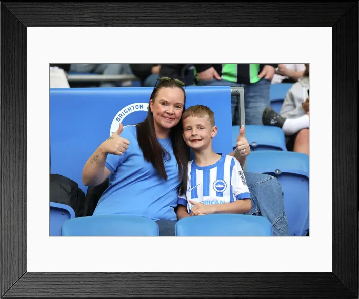 Framed Print : Brighton and Hove Albion v West Ham United Premier League 26APR25 Framed Print : Brighton and Hove Albion v West Ham United Premier League 26APR25