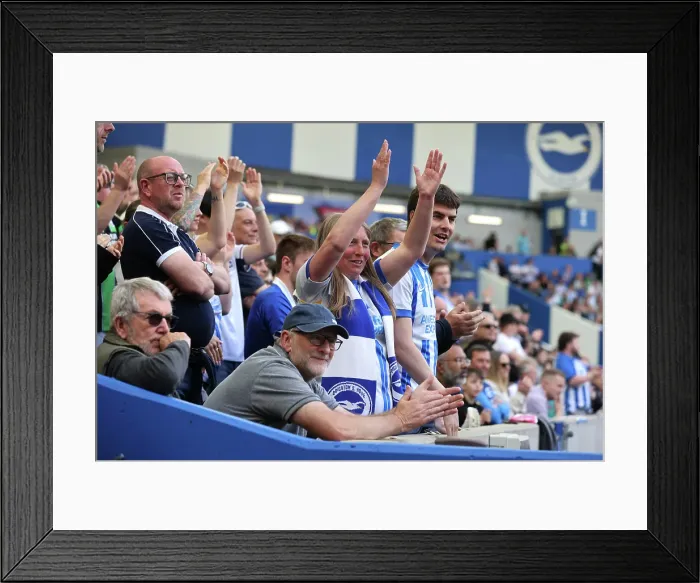 Framed Print : Brighton and Hove Albion v West Ham United Premier League 26APR25 Framed Print : Brighton and Hove Albion v West Ham United Premier League 26APR25