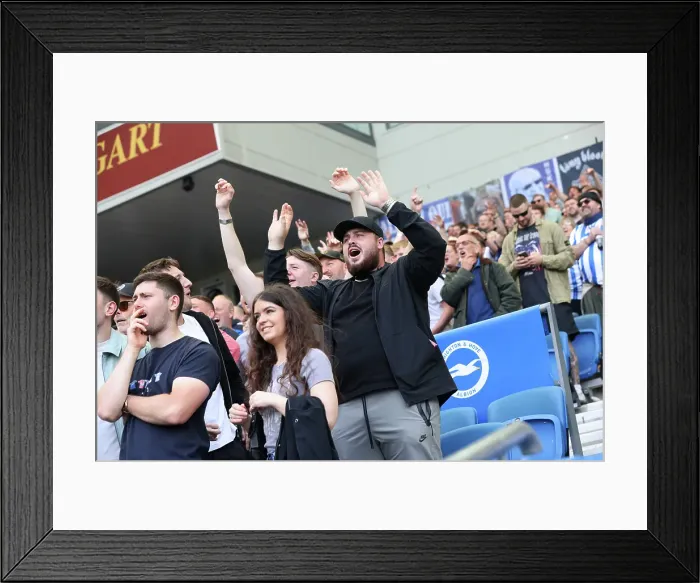 Framed Print : Brighton and Hove Albion v West Ham United Premier League 26APR25 Framed Print : Brighton and Hove Albion v West Ham United Premier League 26APR25