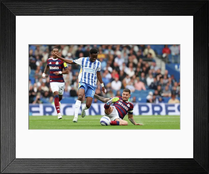 Framed Print : Brighton and Hove Albion v Newcastle United Premier League 04MAY25 Framed Print : Brighton and Hove Albion v Newcastle United Premier League 04MAY25