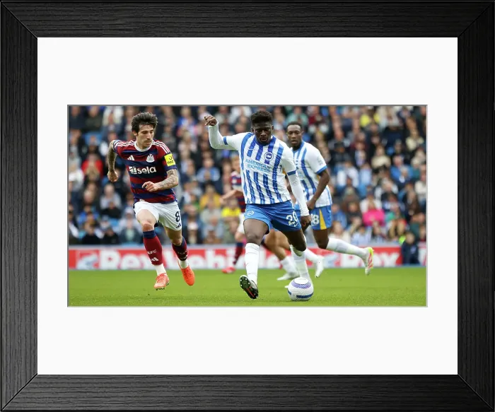 Framed Print : Brighton and Hove Albion v Newcastle United Premier League 04MAY25 Framed Print : Brighton and Hove Albion v Newcastle United Premier League 04MAY25