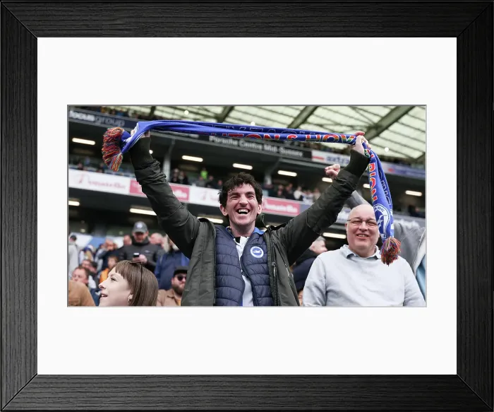 Framed Print : Brighton and Hove Albion v Newcastle United Premier League 04MAY25