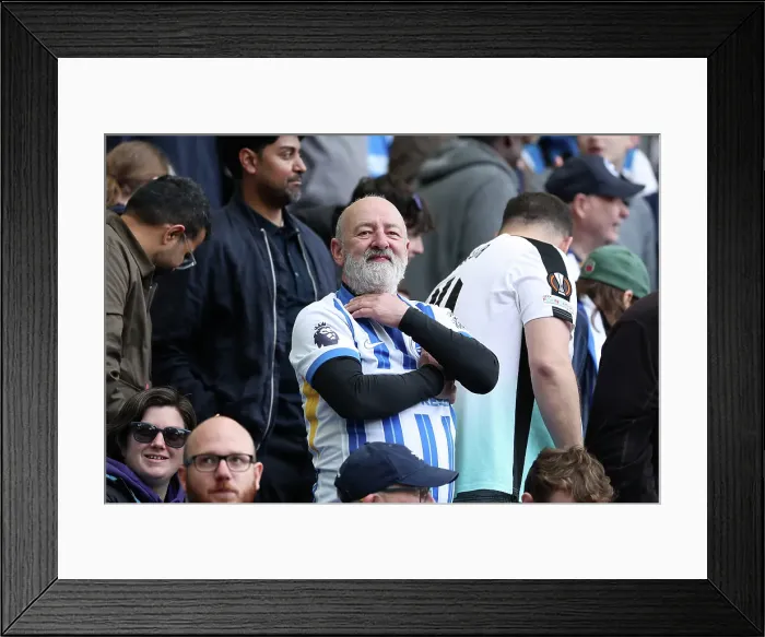 Framed Print : Brighton and Hove Albion v Newcastle United Premier League 04MAY25 Framed Print : Brighton and Hove Albion v Newcastle United Premier League 04MAY25