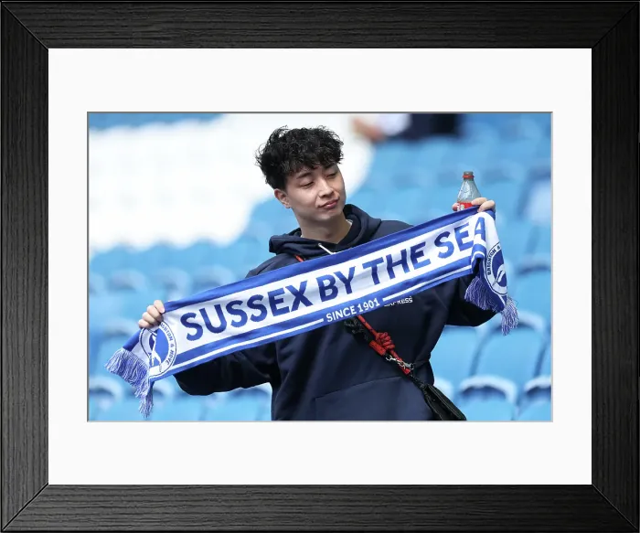 Framed Print : Brighton and Hove Albion v Newcastle United Premier League 04MAY25 Framed Print : Brighton and Hove Albion v Newcastle United Premier League 04MAY25