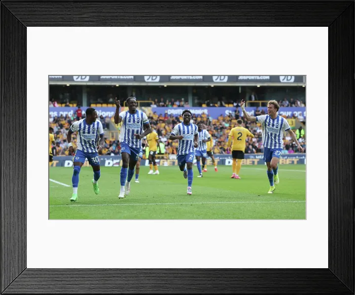 Framed Print : Wolverhampton Wanderers v Brighton and Hove Albion Premier League 10MAY25 Framed Print : Wolverhampton Wanderers v Brighton and Hove Albion Premier League 10MAY25