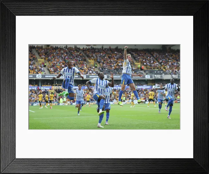Framed Print : Wolverhampton Wanderers v Brighton and Hove Albion Premier League 10MAY25 Framed Print : Wolverhampton Wanderers v Brighton and Hove Albion Premier League 10MAY25