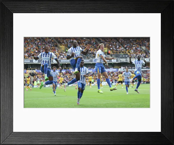 Framed Print : Wolverhampton Wanderers v Brighton and Hove Albion Premier League 10MAY25