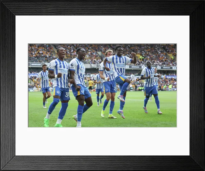Framed Print : Wolverhampton Wanderers v Brighton and Hove Albion Premier League 10MAY25 Framed Print : Wolverhampton Wanderers v Brighton and Hove Albion Premier League 10MAY25