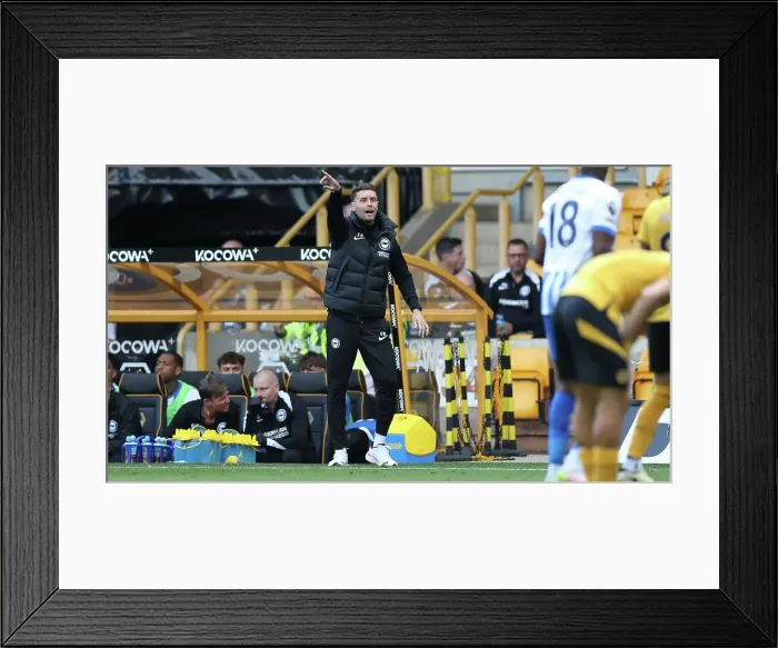 Framed Print : Wolverhampton Wanderers v Brighton and Hove Albion Premier League 10MAY25 Framed Print : Wolverhampton Wanderers v Brighton and Hove Albion Premier League 10MAY25