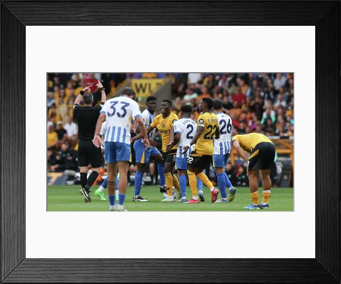 Framed Print : Wolverhampton Wanderers v Brighton and Hove Albion Premier League 10MAY25 Framed Print : Wolverhampton Wanderers v Brighton and Hove Albion Premier League 10MAY25