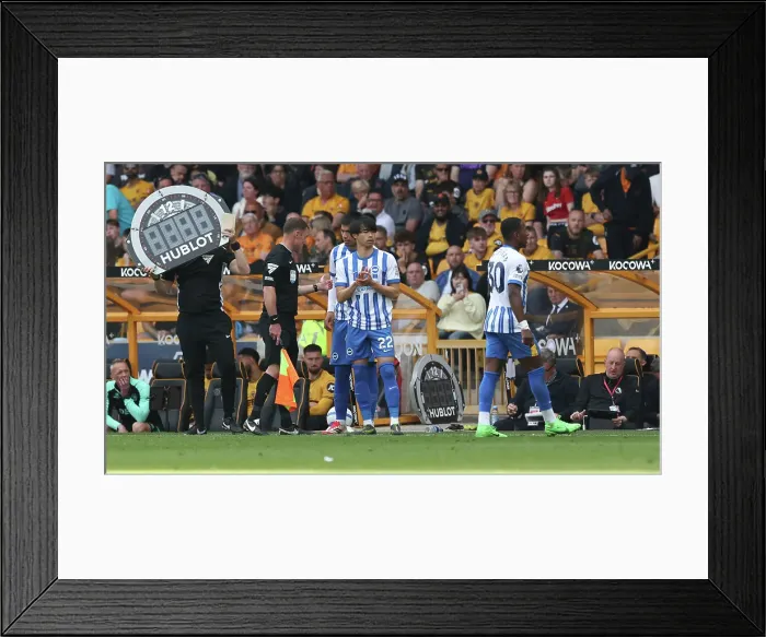 Framed Print : Wolverhampton Wanderers v Brighton and Hove Albion Premier League 10MAY25 Framed Print : Wolverhampton Wanderers v Brighton and Hove Albion Premier League 10MAY25