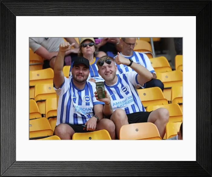 Framed Print : Wolverhampton Wanderers v Brighton and Hove Albion Premier League 10MAY25 Framed Print : Wolverhampton Wanderers v Brighton and Hove Albion Premier League 10MAY25