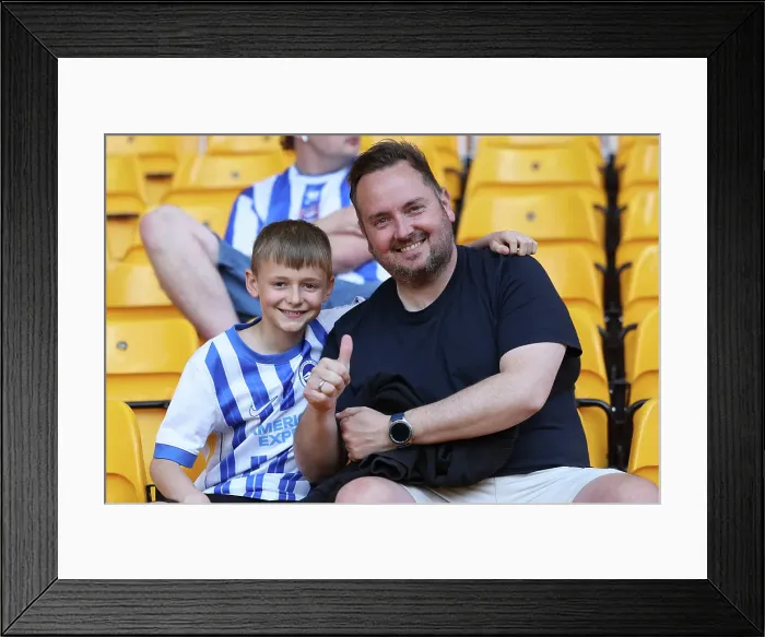 Framed Print : Wolverhampton Wanderers v Brighton and Hove Albion Premier League 10MAY25 Framed Print : Wolverhampton Wanderers v Brighton and Hove Albion Premier League 10MAY25