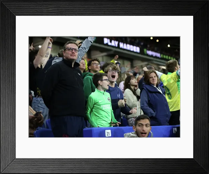 Framed Print : Brighton and Hove Albion v LIverpool Premier League 19MAY25 Framed Print : Brighton and Hove Albion v LIverpool Premier League 19MAY25