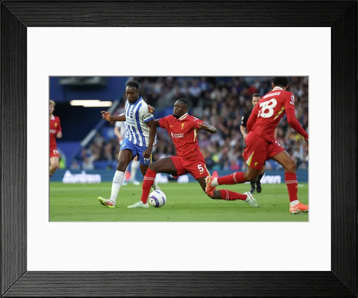 Framed Print : Brighton and Hove Albion v LIverpool Premier League 19MAY25