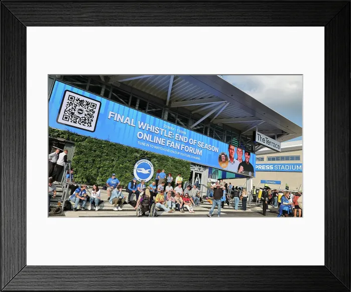 Framed Print : Brighton and Hove Albion v LIverpool Premier League 19MAY25 Framed Print : Brighton and Hove Albion v LIverpool Premier League 19MAY25