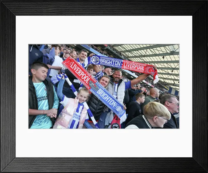 Framed Print : Brighton and Hove Albion v LIverpool Premier League 19MAY25 Framed Print : Brighton and Hove Albion v LIverpool Premier League 19MAY25