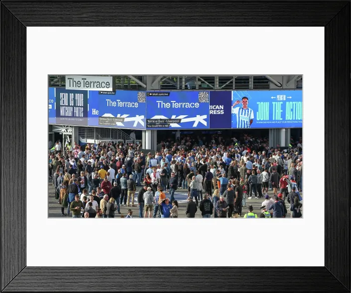 Framed Print : Brighton and Hove Albion v LIverpool Premier League 19MAY25 Framed Print : Brighton and Hove Albion v LIverpool Premier League 19MAY25