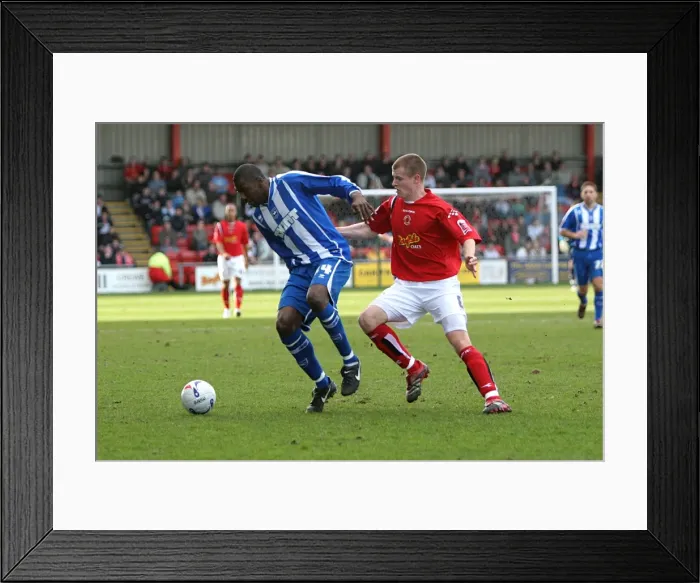 Framed Print : Crewe Match Action Framed Print : Crewe Match Action