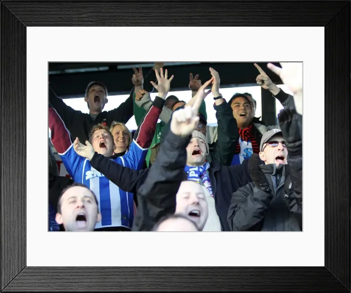 Framed Print : Brighton & Hove Albion Fans Unwavering Support at Hartlepool United, November 13, 2010 (Withdean Era Crowd Shots) Framed Print : Brighton & Hove Albion Fans Unwavering Support at Hartlepool United, November 13, 2010 (Withdean Era Crowd Shots)