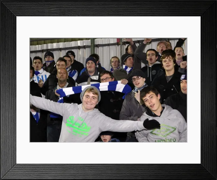 Framed Print : United in Faith: Brighton & Hove Albion FA Cup Fans at Woking, November 2010 (Crowd Shots) Framed Print : United in Faith: Brighton & Hove Albion FA Cup Fans at Woking, November 2010 (Crowd Shots)