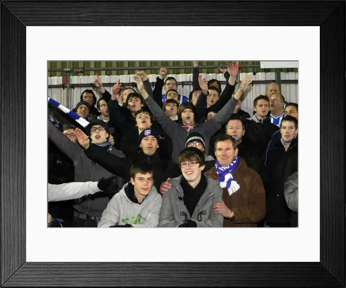 Framed Print : Brighton & Hove Albion's 2010-11 FA Cup Away Game at Woking Framed Print : Brighton & Hove Albion's 2010-11 FA Cup Away Game at Woking