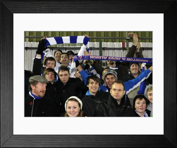 Framed Print : Brighton & Hove Albion at Woking (FA Cup) - 2010-11 Season Away Game Framed Print : Brighton & Hove Albion at Woking (FA Cup) - 2010-11 Season Away Game