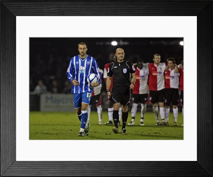 Framed Print : Brighton & Hove Albion at Woking (FA Cup) - 2010-11 Season Away Game Framed Print : Brighton & Hove Albion at Woking (FA Cup) - 2010-11 Season Away Game