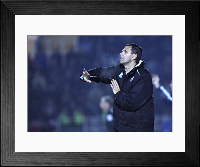 Framed Print : Brighton & Hove Albion at Woking (FA Cup) - Season 2010-11 Away Game